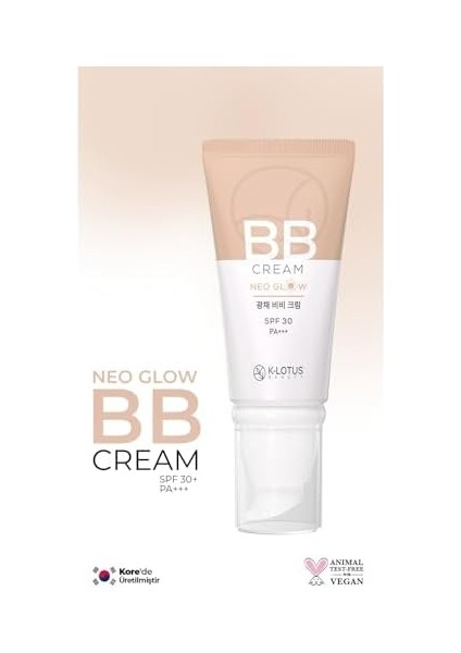 K-Lotus Beauty Neo Glow Aydınlatıcı ve Işıltılı Cilt Orta Kapatıcı Bb Krem Spf 30 Pa+++ 45 ml modelleri