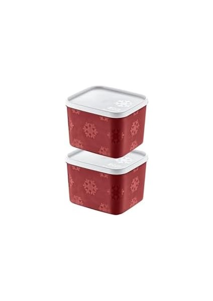 2'li Set No Frost Saklama Kabı Carmen 1250 ml modelleri