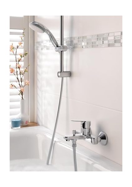 Go 100 El Duşu | 1 Akışlı | Düşmeye Dayanıklı |kireç Önleyici Sistem | Duş Başlığı | Krom | 26189000 modelleri