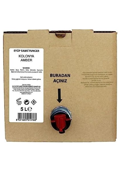 Eyüp Sabri Tuncer Amber Doğal Zeytinyağlı Sıvı Sabun 5 Lt - Bag In Box fiyatları