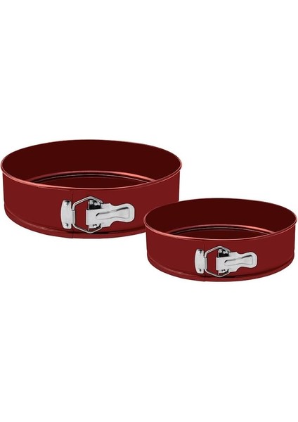 2'li Kek Kalıbı Seti Bordo 24-28 cm