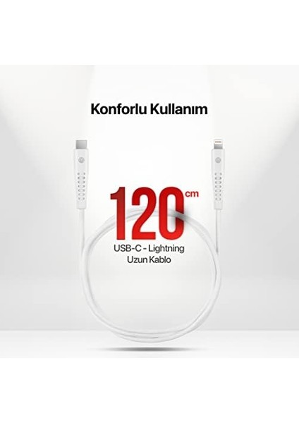 Usb-C - 3A Şarj Kablosu 120CM-BEYAZ modelleri