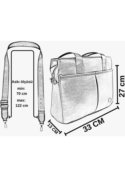 67-8082 Kadın Omuz ve Kol Çanta - Siyah