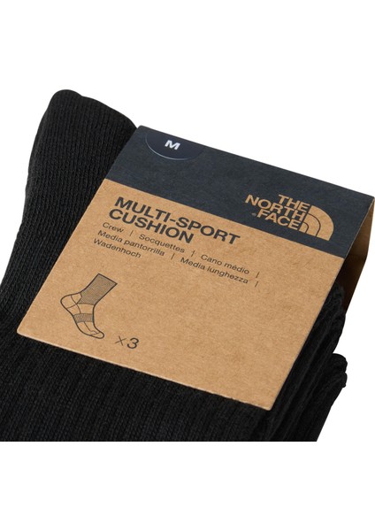 Multi Sport Cush Crew Sock 3P Unisex Çorap indirimleri