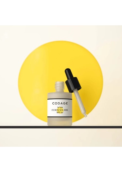 Serum N°09 - Sun Shield Spf 50+ Organik Filtreli, Yüksek Konsantrasyonlu Güneş Serumu 30 ml