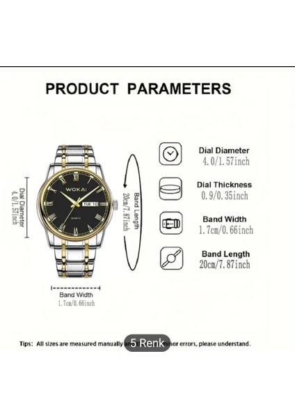 Erkek saati WOKAI Zamanı Yavaşlatan Şıklık Anları Yakala, Hayatı Yaşa indirimleri