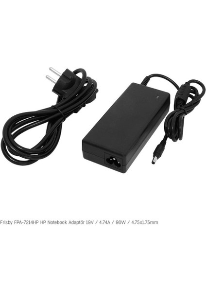 Frisby FPA-7214HP Notebook Adaptör (Hp) 19V 4.74A (Uç Boyutu : 4.75 x 1.7mm)