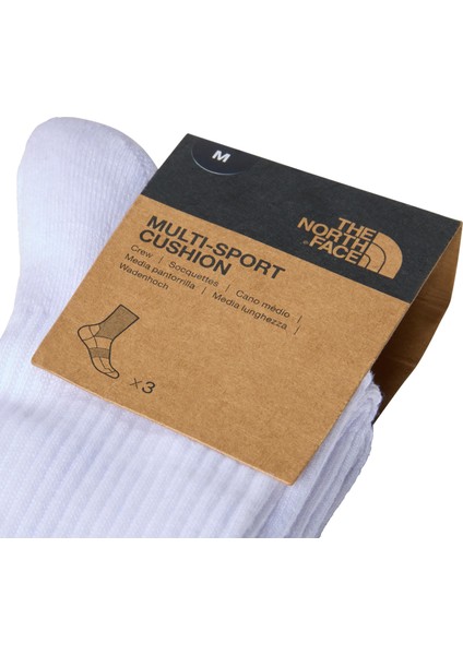 Multi Sport Cush Crew Sock 3P Unisex Çorap indirimleri