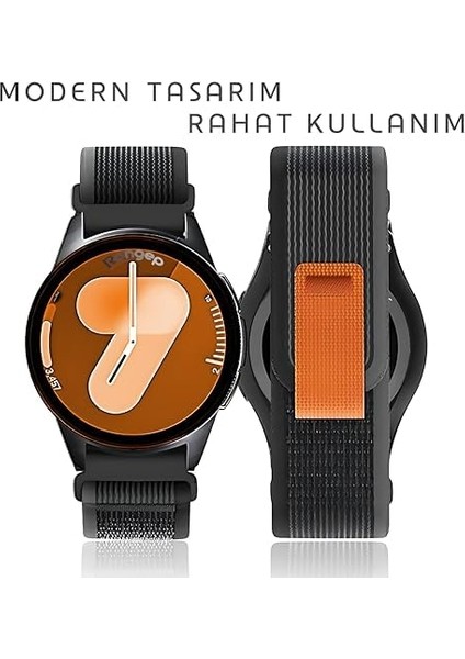 Travel Loop 20MM Kumaş Kordon Fe/7/6/5/4 Serisi Için (40MM/44MM) Terletmeyen Rahat ve Hafif Kayış 6/4 (47/43/42MM) 5 Pro 45MM Uyumlu modelleri