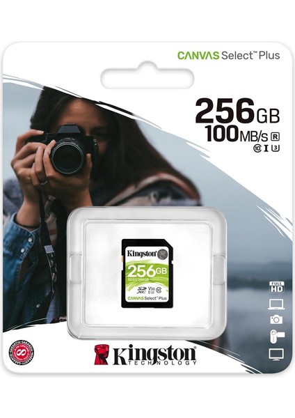 Kingston SDS2-256GB 256GB Sdxc Canvas Select Plus 100R C10 Uhs-I U3 V30 Hafıza Kartı fiyatları