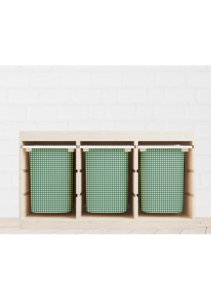 Trofast Yeşil Dama Sticker - Çocuk Odası Oyuncak Düzenleme Etiketi - Dayanıklı Folyo fiyatları