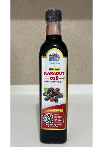 Karadut Özü Doğal 500 ml 700 gram net