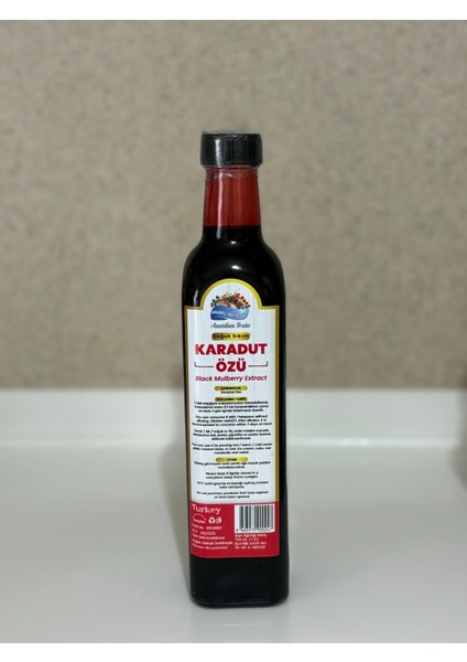 Karadut Özü Doğal 500 ml 700 gram net fiyatları