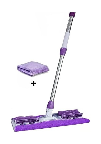 Sihirli Yer Mopu Duvar Yüzey Temizlik Mikrofiber Mandallı Mop, Teleskopik Saplı Istediğin Bezi Tak Kullan +1 Yedek Bezli fiyatları