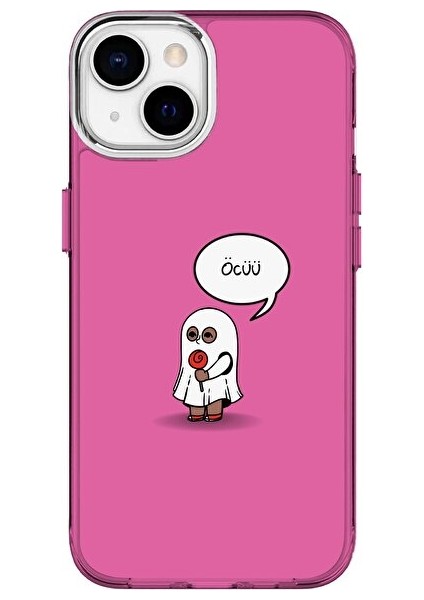 IPHONE 15 Özel Hayalet Baskılı Lüks Silikon Kılıf