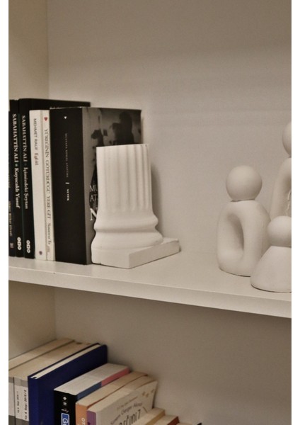 2’li Antik Sütun Kitap Tutucu Kitaplık Dekoru fiyatları