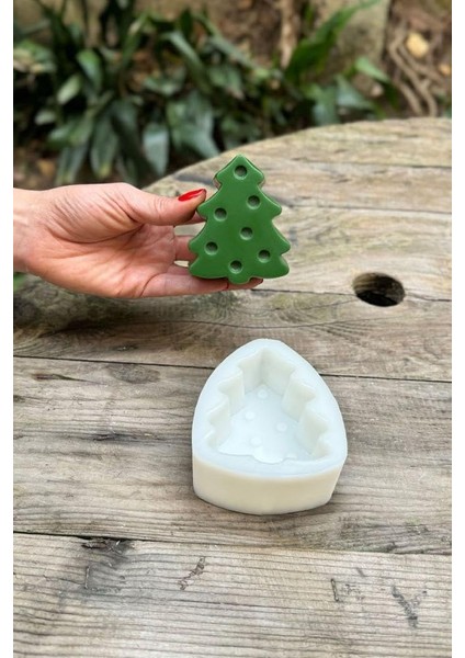 Concept Çam 2d Büyük Tekli Mum Kalıbı (Silikon)