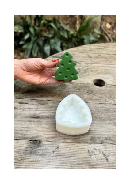 Concept Çam 2d Büyük Tekli Mum Kalıbı (Silikon) modelleri