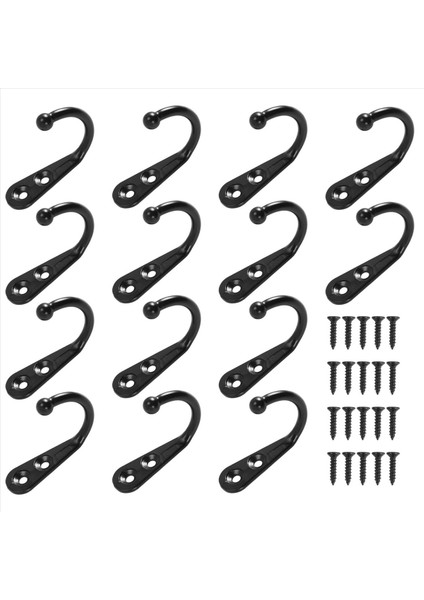 14 adet duvara monte kancalar ceket kancaları kapı bornoz kancası asılı havlu şapkası anahtar bardağı tek metal kanca yatak odası için (Yurt Dışından)