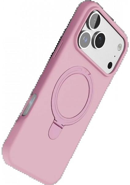 Apple iPhone 17 Pro Max Regal Magsafe Standlı Kapak - Açık Pembe fırsatları