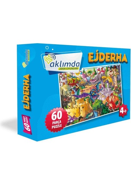 60 Parça Puzzle Ejderha