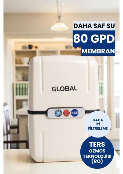 Su Arıtma Cihazı 8lt Kapalı Kasa | 5 Filtreli Ro Sistem | Ters Ozmoz | (Üreticiden)