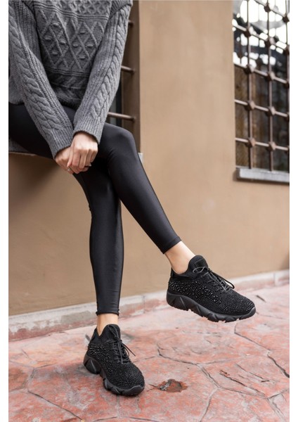 Leva Kadın Gri Taş Detay Eva Taban Sneaker fiyatları