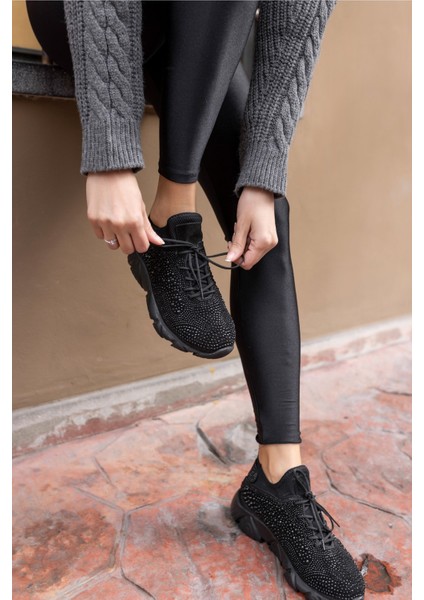 Leva Kadın Gri Taş Detay Eva Taban Sneaker indirimleri