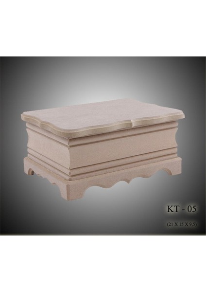 Ahşap-Boyanabilir-Takı-Makyaj-Aksesuar-orta boy Dekoratif Çok Amaçlı Ayaklı Kutu