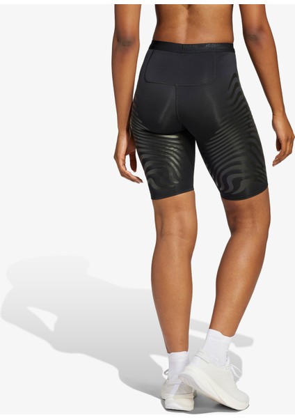 Adizero Control Running Kadın Siyah Koşu Taytı.-