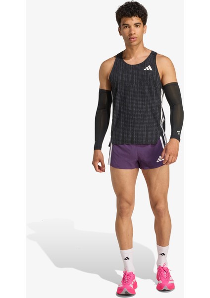 Adizero Running Split Erkek Mor Koşu Şortu.-