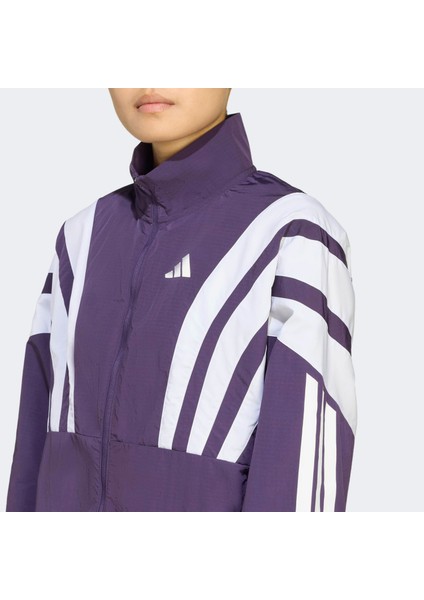 Adizero Nyc Kadın Mor Koşu Rüzgarlığı.-