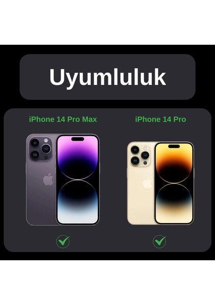 iPhone 14 Pro Max / 14 Pro Safir Temperli Kamera Lens Koruyucu