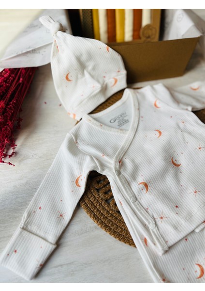 Ay Desenli Unisex Model Bebek Set fiyatları
