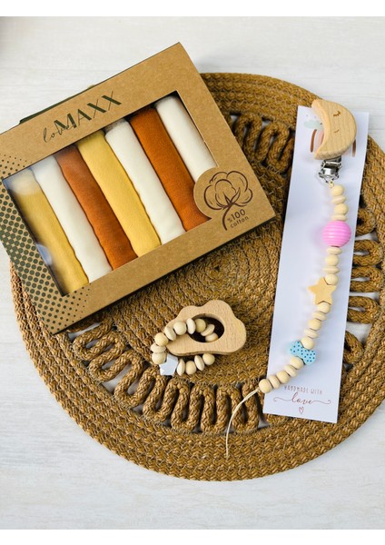 Ay Desenli Unisex Model Bebek Set modelleri