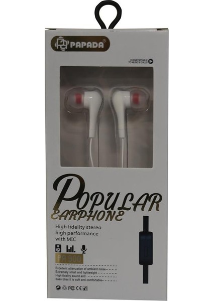 Megatech Papada PA300 Beyaz Mikrofonlu Kulaklık