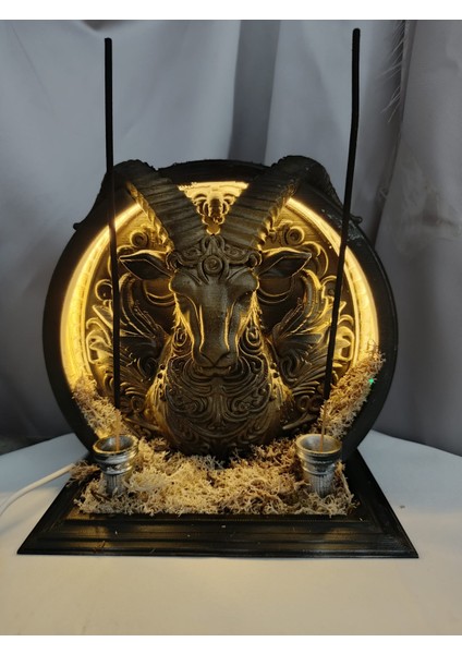 Oğlak Burcu LED Işıklı Çift Fonksiyonlu Tütsülük–geri Akış Çubuk Tütsü, Doğal Yosunlu fiyatları