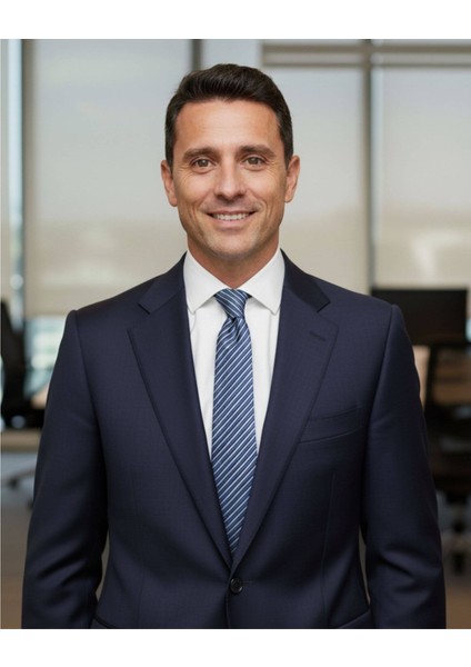 Gri Beyaz Lacivert Çizgili 7,5 cm Genişliğinde Ipek Kravat indirimleri