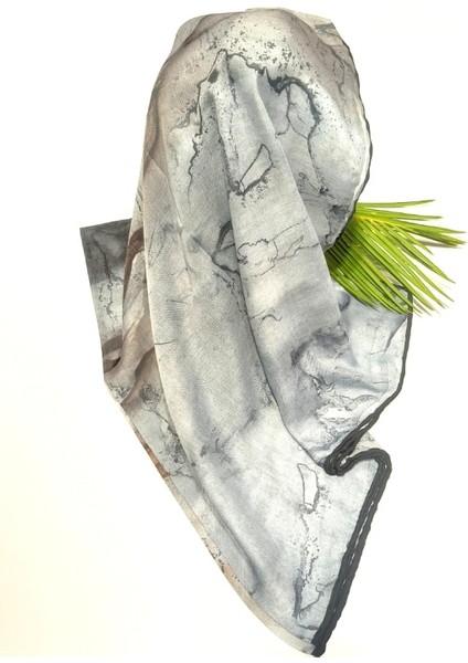 Lüks Figürlü Gösterişli Dökümlü Eşarp