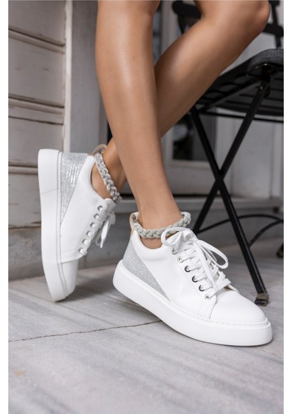 Oscar Kadın Siyah Bılek Taş Detay Sneaker