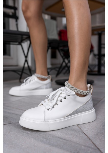 Oscar Kadın Siyah Bılek Taş Detay Sneaker