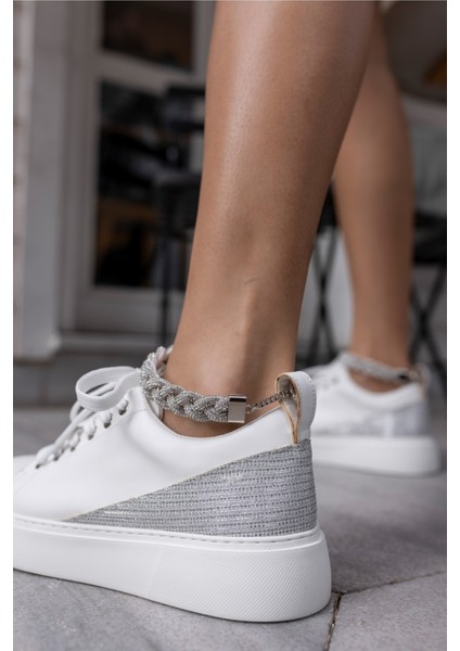 Oscar Kadın Siyah Bılek Taş Detay Sneaker