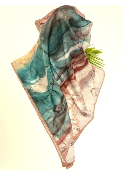 Lüks Figürlü Gösterişli Dökümlü Eşarp