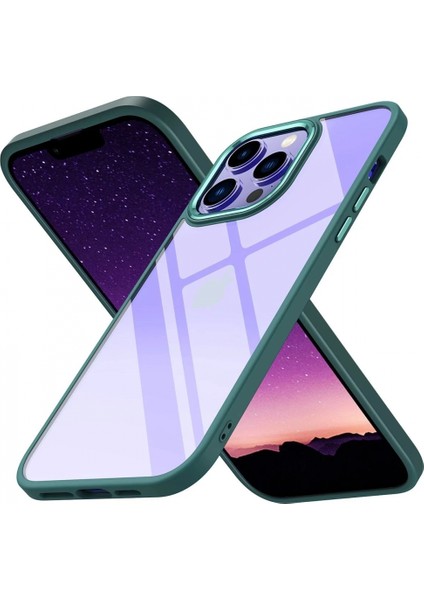 iPhone 14 Pro Kılıf Power Silikon - Koyu Yeşil