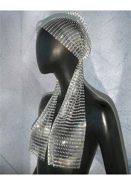 Taşlı Kafa Aksesuarı Kristal Bandana modelleri