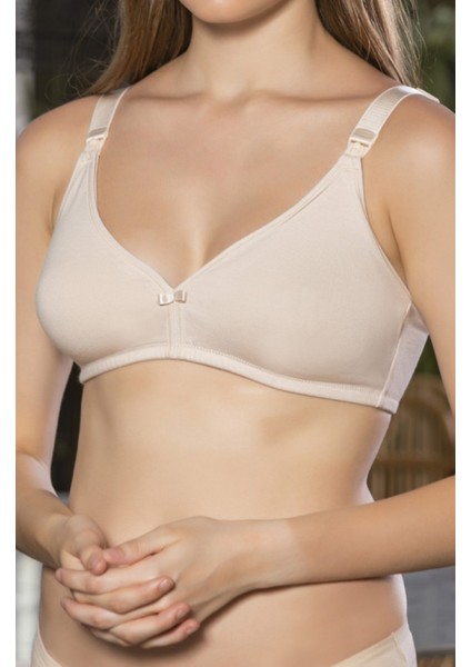 Ten Anne Için Konforlu Emzirme Sütyeni,pamuklutelsiz,süngersiz, Mom Bra
