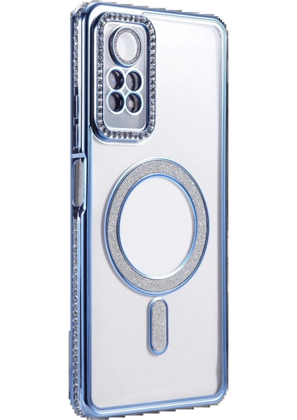 Xiaomi Redmi Note 12 Pro 4g Joke Simli Magneticsafe Kılıf - Mavi modelleri