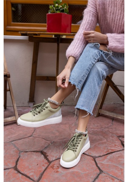 Oscar Kadın Siyah Bılek Taş Detay Sneaker modelleri