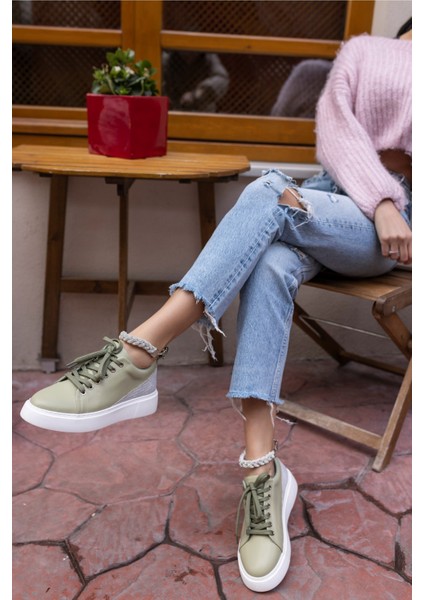 Oscar Kadın Siyah Bılek Taş Detay Sneaker