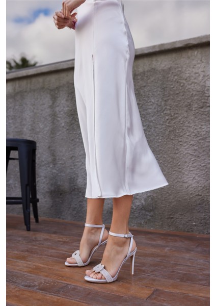 Lucca Kadın Sedef Asansor Bilek Taş Detay Abiye Ayakkabi indirimleri